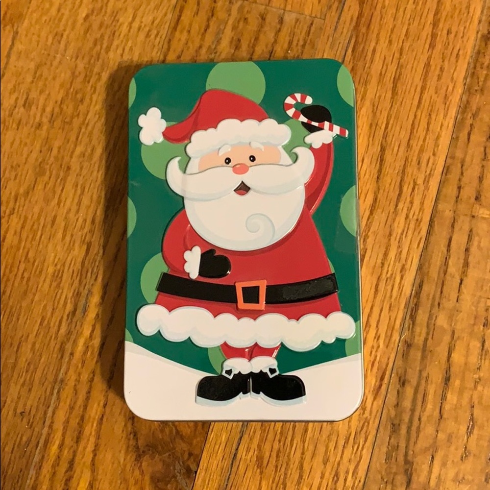 Santa Clause storage tin